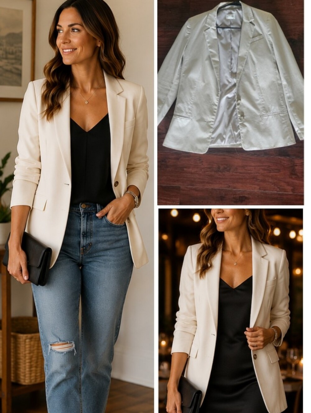 CLUB MONACO Cream Blazer 🤍🩶